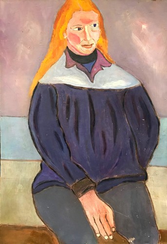 Dipinto olio cartone - su,