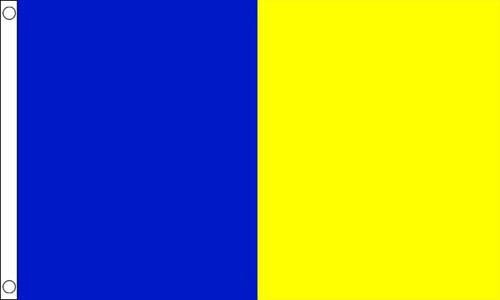 Bandiera blu giallo 150x90cm - e,