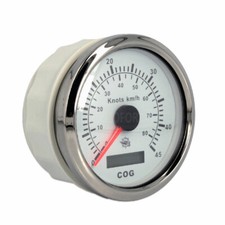 Spidometro Contamiglia nautico con GPS e bussola BIANCO per barca e gommone