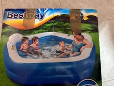 PISCINA GONFIABILE BESTWAY FAMILY  PENTAGONO CON SEDUTE - 213x206x69CM