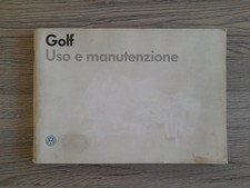 LIBRETTO USO E MANUTENZIONE VOLKSWAGEN GOLF MK2 - EDIZIONE 07/86 - ITALIANO