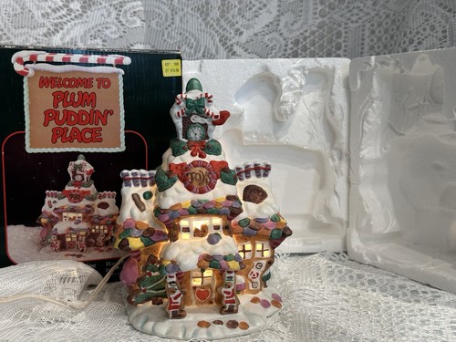 Lighted christmas village - lighted,