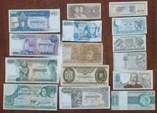 Lotto banconote mondiali da - banconote,