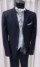 ABITO  SPOSO T. 50  BLU  FIRMATO CARLO PIGNATELLI SUIT GROOM WEDDING DESIGNER