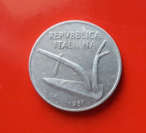 Lire 1981 errore lettere - lire,
