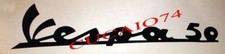 SCRITTA TARGHETTA VESPA 50 PER