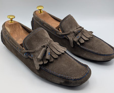 Mocassini Baldinini Carshoe Marrone UK Taglia 10 EU 44 Made In Italy