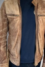 giacca pelle moto uomo