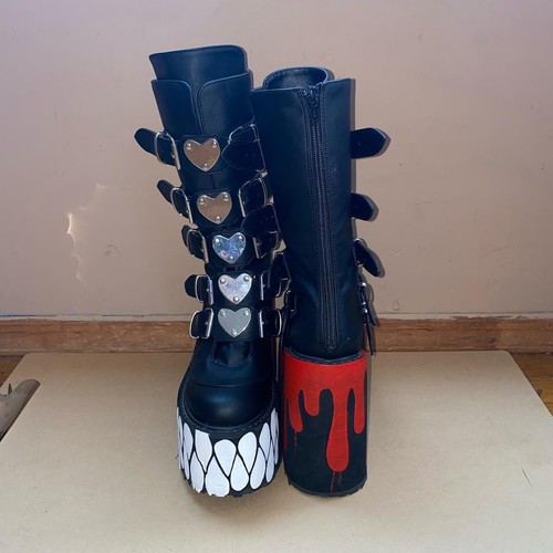 Gothic platform boots demonia - platform,