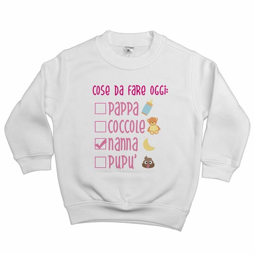 Felpa bambina cose fare - felpa,