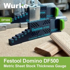 Spessore metrico per Festool Domino DF500 • Fogli metrici comuni UK EU