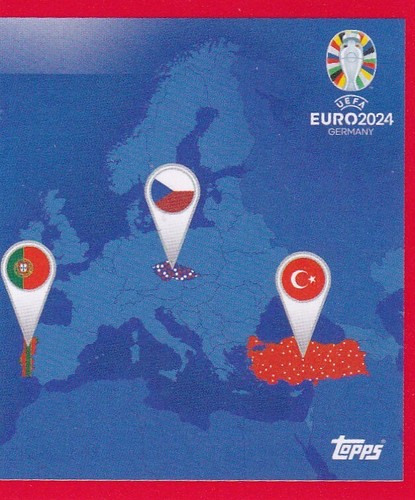 Adesivo topps uefa euro - adesivo,
