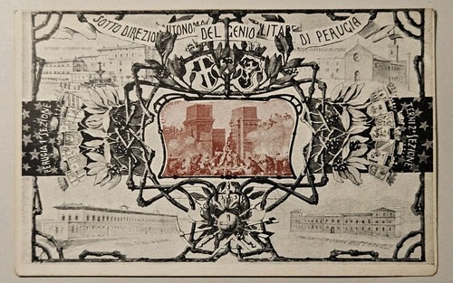 Cartolina militare genio - cartolina,