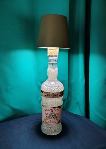 Lampada bottiglia gin sloe - lampada,