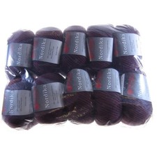 GOMITOLI LANA MERINO/ACRILICO VIOLA VINACCIA FERRI 5.5/6.5 500g NORDIKA COL.185