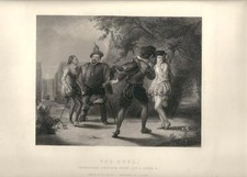 Stampa antica IL DUELLO