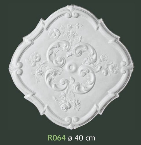Rosone gesso bianco - rosone,