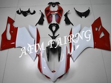 Pannello carena carrozzeria stampo iniezione ABS bianco rosso per Panigale 1199 2012-2014