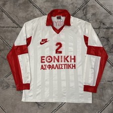 Maglia maglia calcio greca vintage anni 80 90 Nike GS Ilioupoli #2 - GRANDE uomo