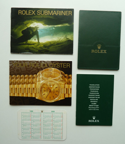 Rolex submariner libretto set - rolex,