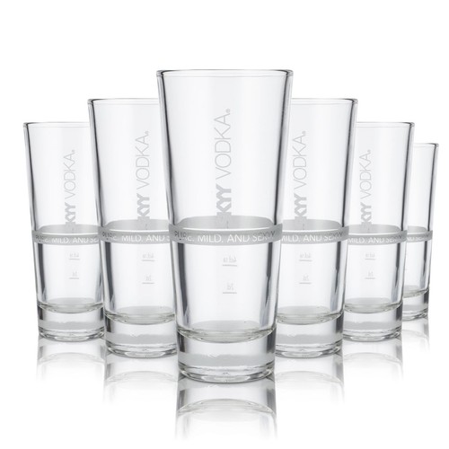 Set bicchieri vodka skyy - set, da