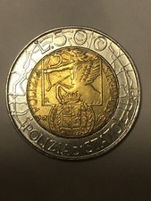 Moneta Rara 500 LIRE POLIZIA