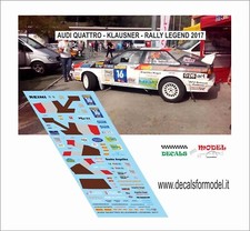 DECALS 1:18 AUDI QUATTRO