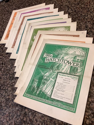 Watchtower magazine 1942 lot - magazine,