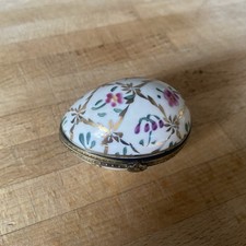 Vintage China Egg Trinket Pill