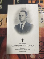 Luttino Ritratto Mortuario Soldato Seconda Guerra Mondiale 1943