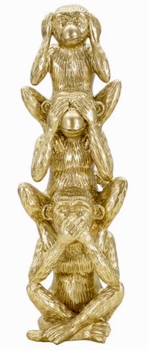 Statua color oro tre - color,