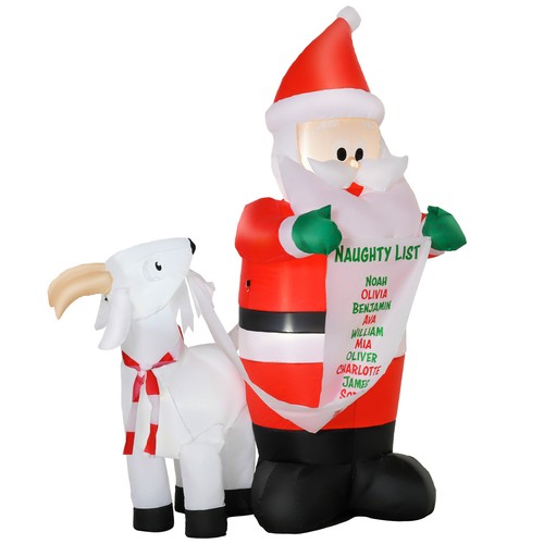 Homcom babbo natale gonfiabile - babbo,
