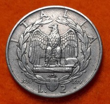 REGNO VITT.EMAN.III° 2 LIRE 1936 RARA NICHELIO SPL-