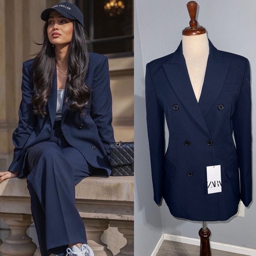 Zara bloggers fav navy blue - fav,