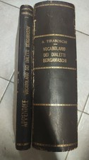Bergamo Tiraboschi Vocabolario dei dialetti bergamaschi + appendice Bolis 1873