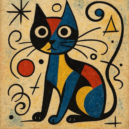 Joan miro ispirato gatto - joan,