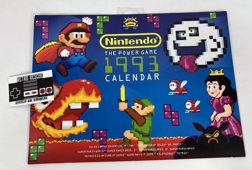 Nintendo calendar 1993 - calendar, vintage