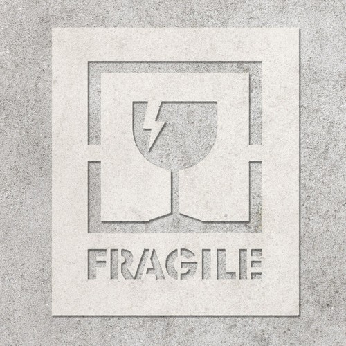 Stencil fragile per mobili