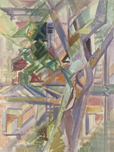 Belle peinture 1962 gouache - belle,