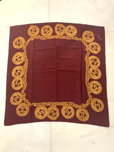 Chanel foulard bordeaux 100 - chanel,