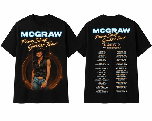 Shirt nera tim mcgraw pawn - tim,