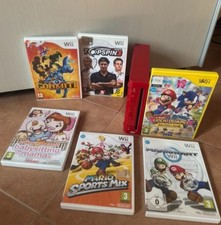 Nintendo Wii Rossa 25th Anniversario Mario FUNZIONANTE + 6 GIOCHI WII ORIGINALI!