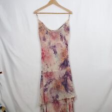 Abito Mattiolo rosa a fantasia astratta taglia 46 da donna