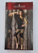 Leggings Chilirose nero stampa