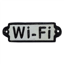 Insegna Wi-Fi Wifi Ghisa Targa