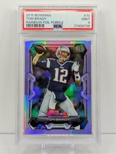 2015 Bowman Tom Brady SP Viola Rainbow Foil Patriots Raro HOF GOAT #70