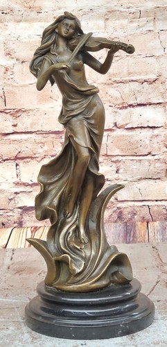 Vintage bronzo donna con - bronzo,