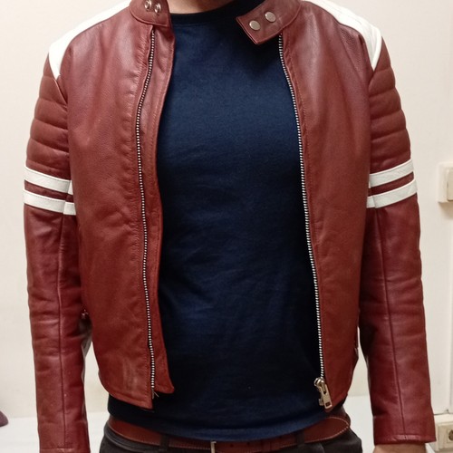 Giacca ecopelle rossa - in,