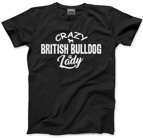Crazy british bulldog - bulldog, lady