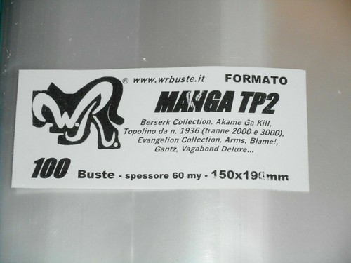 100 buste manga tp2 - 100, "manga